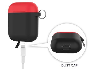 کاور سیلیکونی دو درب ایرپاد AHAStyle PT46 Case Airpods 1/2