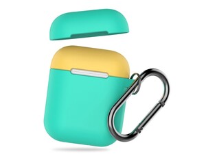 کاور سیلیکونی دو درب قلاب دار ایرپاد AHAStyle Ultra Airpods Case