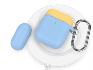 کاور سیلیکونی دو درب قلاب دار ایرپاد AHAStyle Ultra Airpods Case