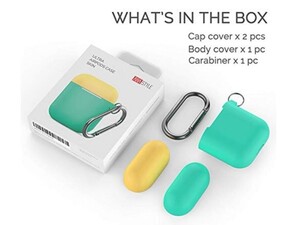 کاور سیلیکونی دو درب قلاب دار ایرپاد AHAStyle Ultra Airpods Case