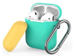 کاور سیلیکونی دو درب قلاب دار ایرپاد AHAStyle Ultra Airpods Case