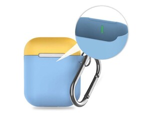 کاور سیلیکونی دو درب قلاب دار ایرپاد AHAStyle Ultra Airpods Case
