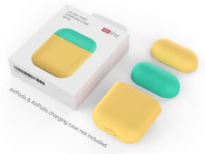 کاور سیلیکونی دو درب ایرپاد AHAStyle Ultra Thin Airpods Case
