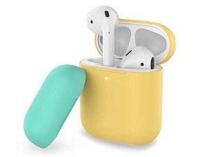 کاور سیلیکونی دو درب ایرپاد AHAStyle Ultra Thin Airpods Case