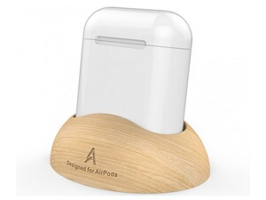 استند چوبی رومیزی ایرپاد AHAStyle Wooden PT16 Airpods Stand