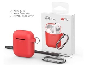 کاور ژله ای سیلیکونی قلاب دار ایرپاد AHA Style PT06WE Silicone jelly Case Airpods 2/1