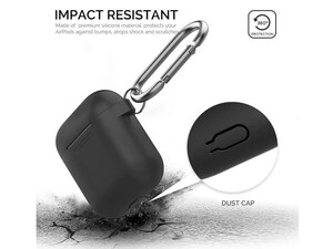 کاور ژله ای سیلیکونی قلاب دار ایرپاد AHA Style PT06WE Silicone jelly Case Airpods 2/1