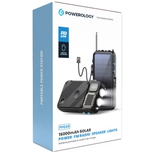 پاوربانک خورشیدی، اسپیکر، رادیو، چراغ قوه، ساعت دیجیتالی و شارژر وایرلس پاورولوژی