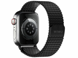 بند فلزی مشکی اپل واچ 42، 44، 45 و 49 میلی‌متری ویوو