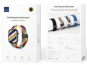 کیفیت بند مگنتی بافته شده اپل واچ 42، 44، 45 و 49 میلی‌متری ویوو WIWU 42/44/45/49 Braided magnetic watch band Wi-WB004
