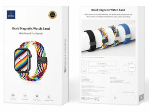 کیفیت بند مگنتی بافته شده اپل واچ 38، 40 و 41 میلی‌متری ویوو WIWU 38/40/41 Braided magnetic watch band Wi-WB004