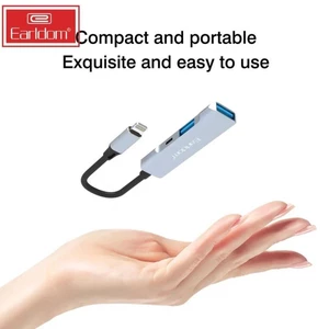 قیمت هاب مبدل او تی جی آیفونی لایتنینگ سه پورت ارلدام