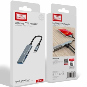 برترین هاب مبدل او تی جی آیفونی لایتنینگ سه پورت ارلدام