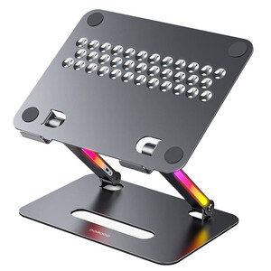 استند و پایه لپ تاپ آلومنیومی تاشو با نور آر جی بی P91H