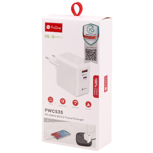 شارژر دیواری فست شارژ 45 وات پرووان