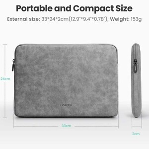 ابعاد کیف لپ‌تاپ 14 تا 14.9 اینچ یوگرین