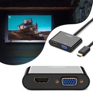 مبدل HDMI با دو خروجی تصویر