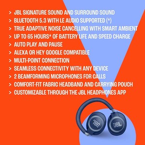 هدفون بی‌سیم و سیمی نویزکنسلینگ جی‌بی‌ال