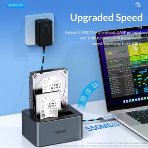 خرید باکس هارد 2.5 اینچ و 3.5 اینچ یک سینی Type-C اوریکو