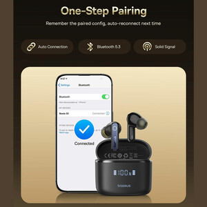 قیمت هندزفری وایرلس نویزکنسلینگ  بیسوس
