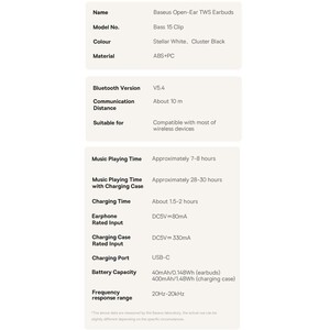 هندزفری بلوتوثی 5.4 گیره‌ای بیسوس