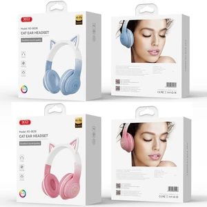 هدفون دخترانه بی‌سیم طرح گربه‌ ایکس‌او