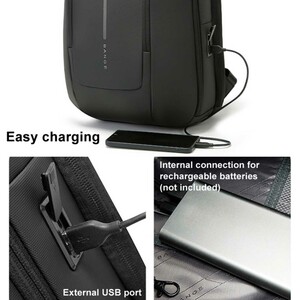 کوله‌پشتی لپ‌تاپ 15.6 اینچی یو‌اس‌بی دار بنج BANGE BG-8013