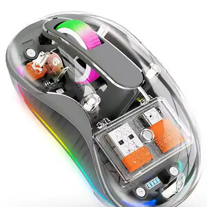 فروش موس وایرلس سایلنت سه حالته طرح شفاف کوتتسی