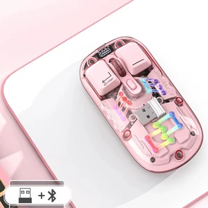 قیمت موس بلوتوثی وایرلسی دو حالته قابل شارژ با طراحی شفاف کوتسی