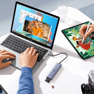 خرید آداپتور تایپ سی 6 پورت مک بوک یوگرین