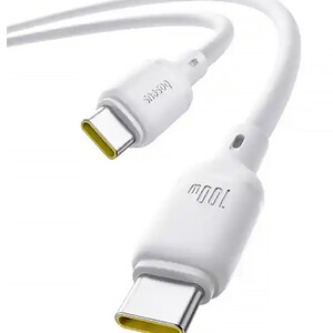 کابل سوپر فست شارژ تایپ‌سی به تایپ‌سی 100 وات یک متری بیسوس