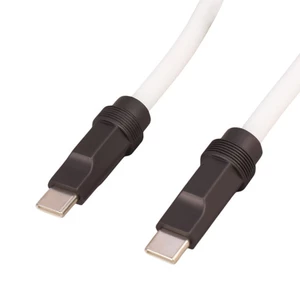 کیفیت کابل شارژ سریع دو سر تایپ سی سیلیکونی مقاوم سوپر شارژ ارلدام