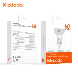 شارژر فندکی دیجیتالی سه پورت مک دودو