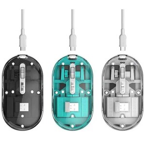 موس بی سیم طرح شفاف گرین لاین