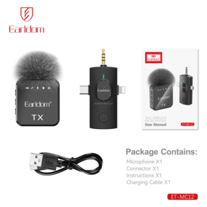 خرید میکروفون وایرلس یقه‌ای ارلدام