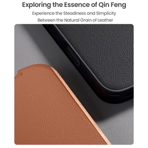 قاب چرمی کلاسوری آیفون 17 نیلکین