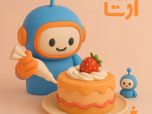 آموزش تزئین کیک کودکانه