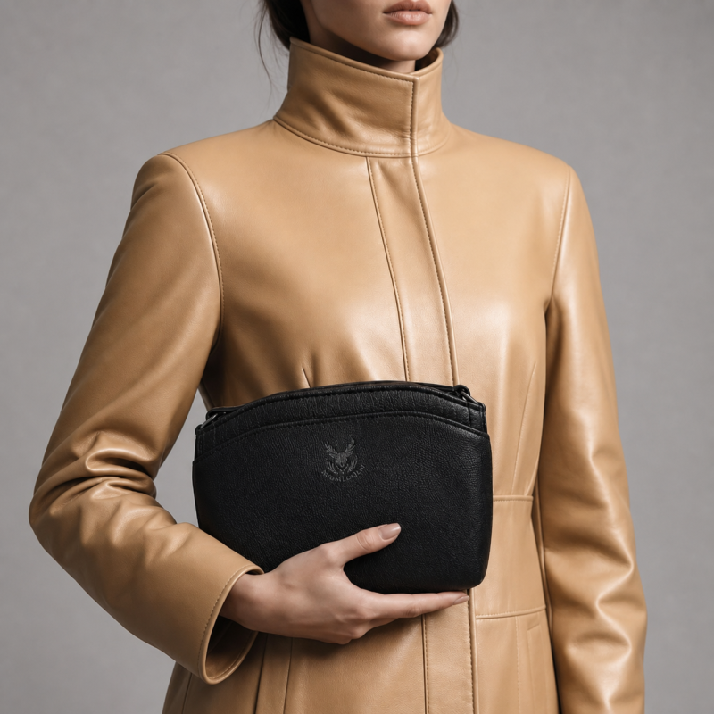 کیف دوشی زنانه چرم طبیعی مدل تارا