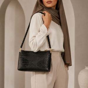کیف دوشی زنانه چرم طبیعی مدل پرستو