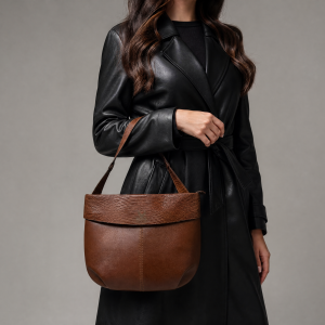 کیف دوشی و دستی زنانه چرم طبیعی مدل پرنیا