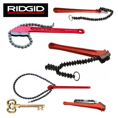 آچار لوله گیر زنجیری و شلاقی ریجید