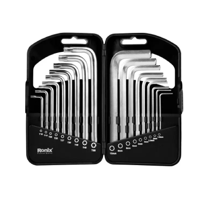 ست آچار آلن رونیکس کوتاه 18 عددی مدل RH-2051