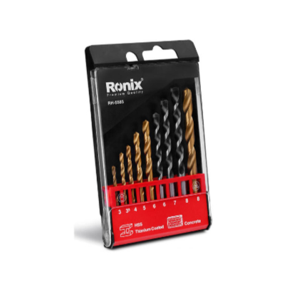 ست مته رونیکس آهن و بتن 9 عددی مدل RH-5585