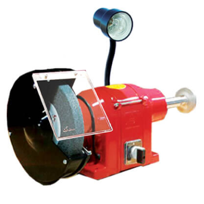 سنگ پرداخت رومیزی محک مدل PGD 200-1 L تک فاز (چراغ دار)