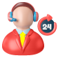 پشتیبانی 24 ساعته
