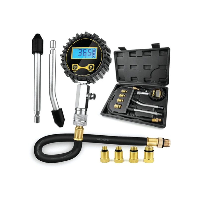 کمپرس سنج دیجیتالی بنزینی با چهار آداپتور کد A1015B برند L.k