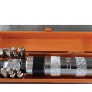 پیچ‌گوشتی تقه‌ای 13 پارچه کروم وانادیوم LK ال‌کا مدل D1040