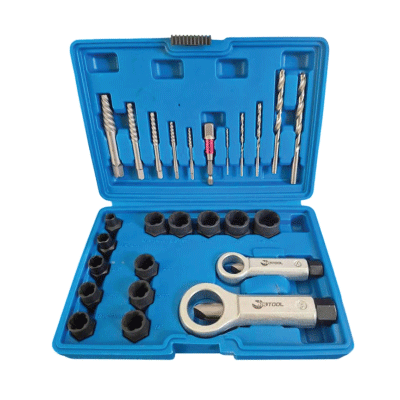مجموعه 26 عددی کیت درآر انواع پیچ و مهره شکسته، هرز و گرد شده آاس تول AS TOOL مدل AS26