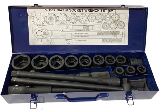 جعبه  بکس فشار قوی 3/4 مستر تایوان 18 عددی طرح جدید