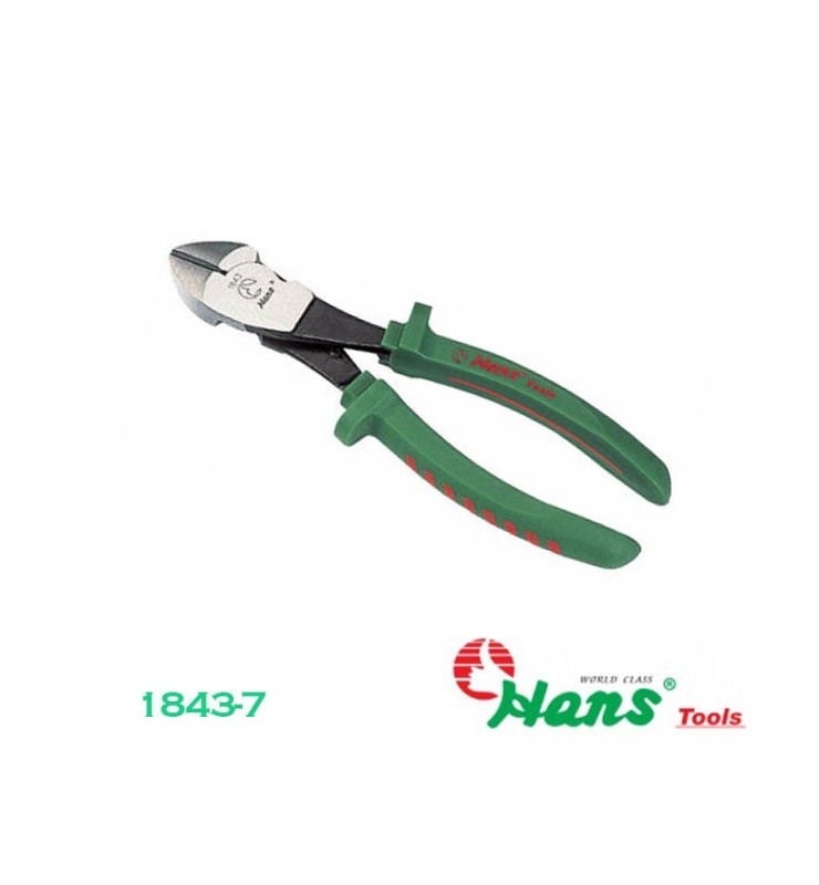 انبر سیم چین کله گاوی سایز 7 اینچ فشارقوی هنس HANS مدل 1843-7